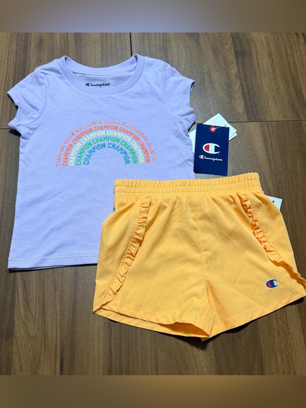 Champion Girls 2 Piece Matching Outfit Size 2T New